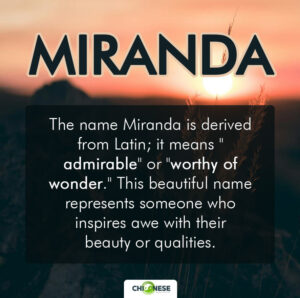 the spiritual meaning of the name miranda