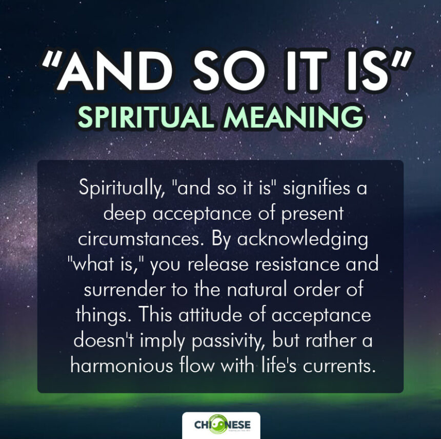 and so it is spiritual meaning
