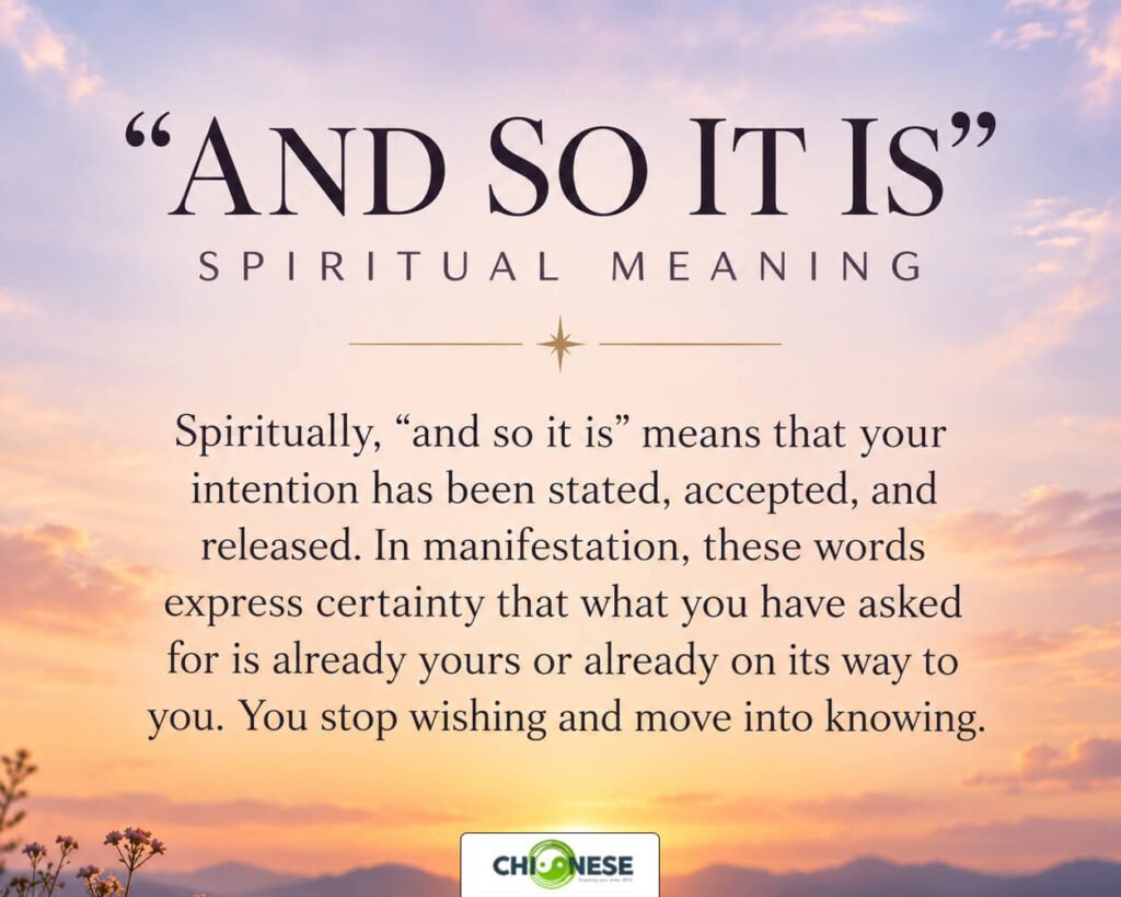 and so it is spiritual meaning