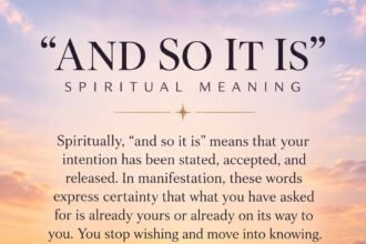and so it is spiritual meaning