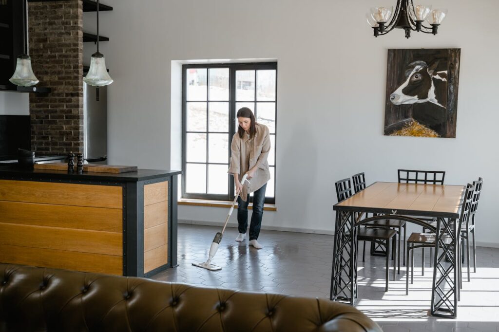 spiritual meaning of mopping the floor