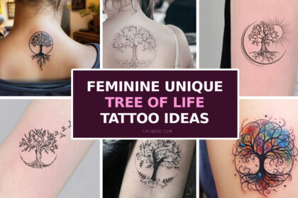 feminine unique tree of life tattoo