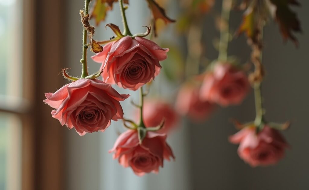 hanging roses upside down spiritual meaning