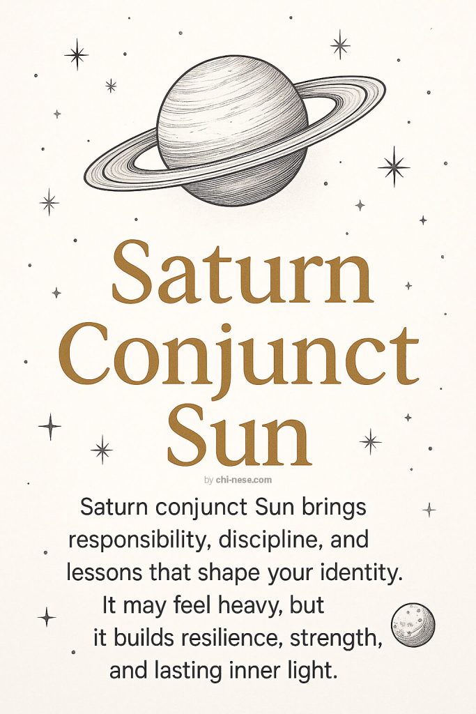 saturn conjunct sun