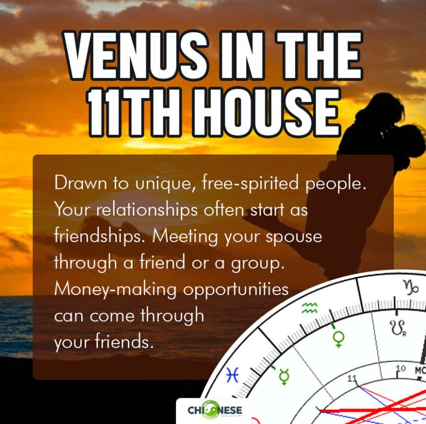 venus in 11th house
