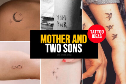 mother and 2 sons tattoo ideas