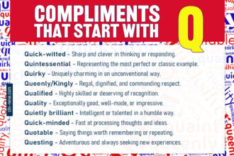 compliments that start with q