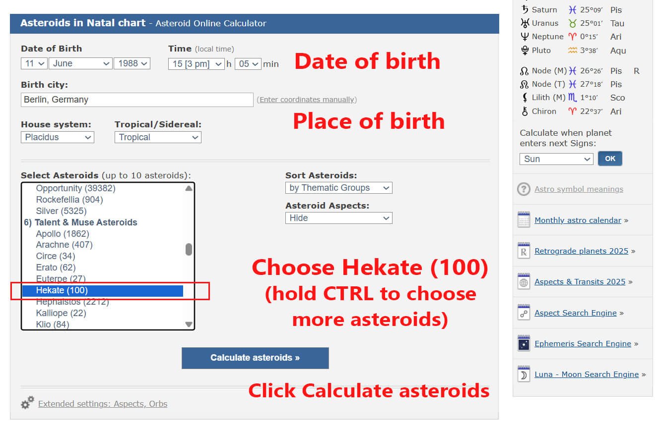 How To Find Hekate In Your Birth Chart A StepbyStep Guide