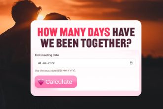 how many days we been together calculator