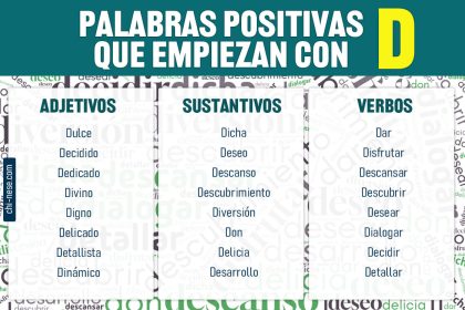 Palabras positivas que empiezan con D