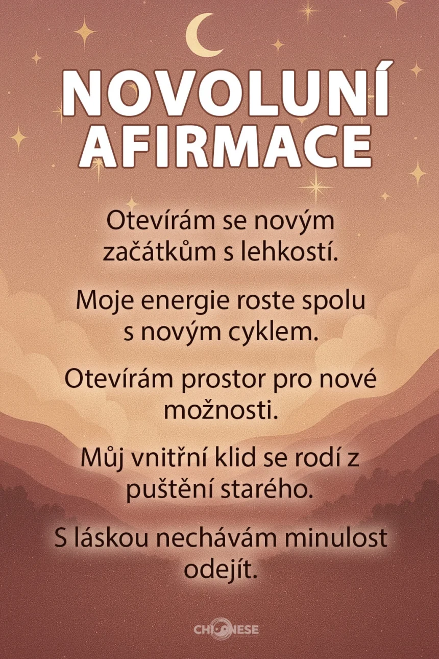 novoluní afirmace