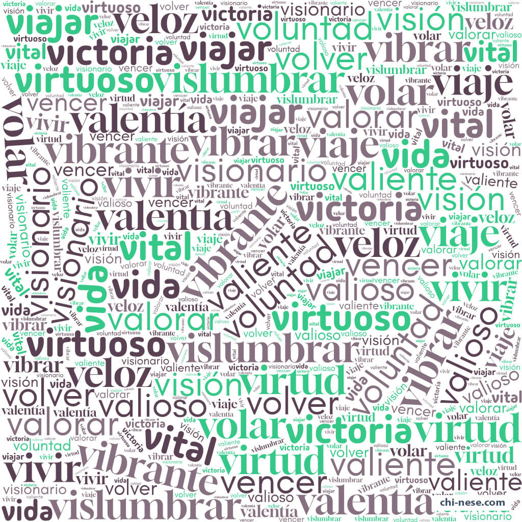palabras positivas que empiezan por v