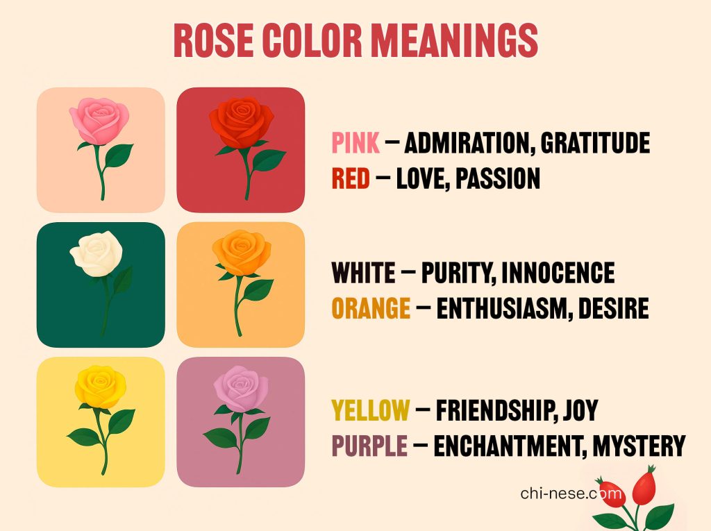 rose color meanings