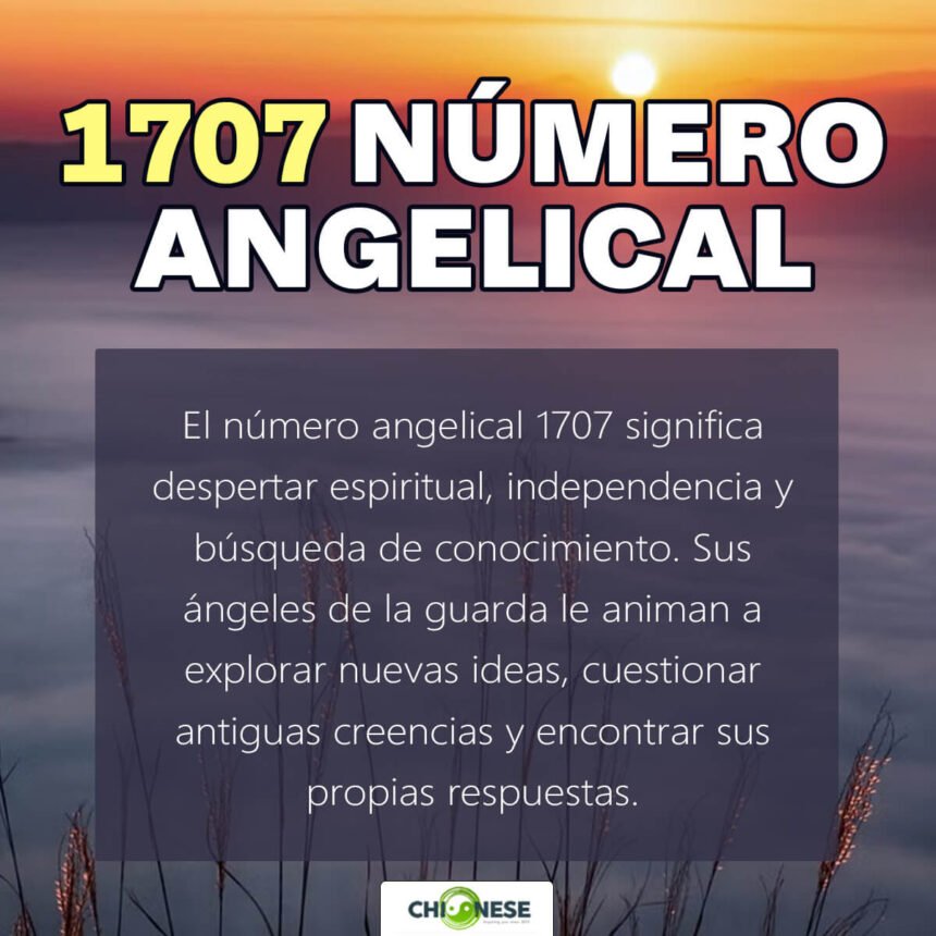 1707 significado espiritual