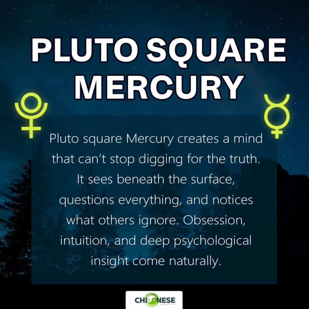 Pluto square Mercury