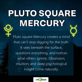Pluto square Mercury