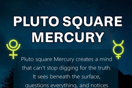 Pluto square Mercury