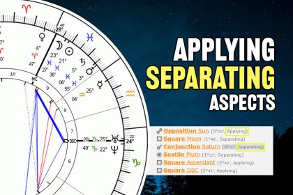 applying separating aspects astrology