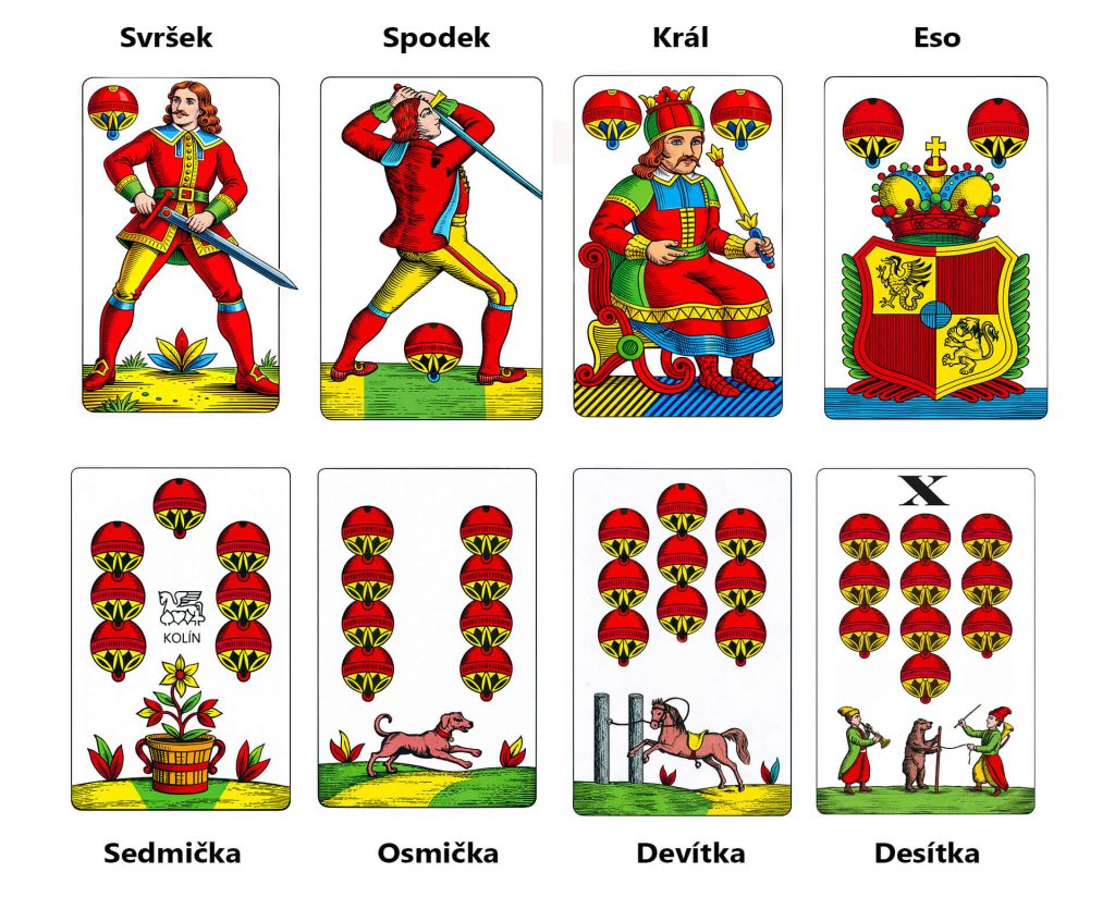 mariášové karty kule